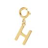 spring buckle Letter Charms Pendant initial charms pendant for Women Necklace earring Zircon keychain DIY accessories Wholesale