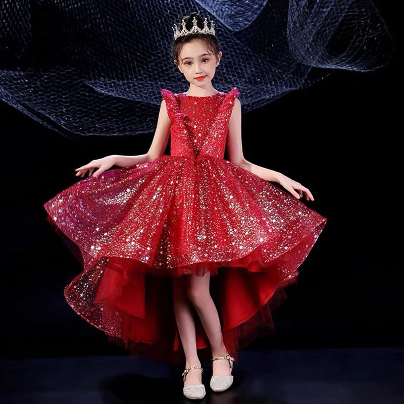 Buy Girls Dress Skirt Western Style Princess Wedding Flower Girl Wedding  Dress Long-sleeved Children's Princess Dress Host Piano Costume at  affordable prices  free shipping, real reviews with photos  Joom
