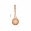 Wood Grain Texture Soup Spoon Solid Wood Porridge Scoop Heat Friendly Cooking Tool  Food Serving