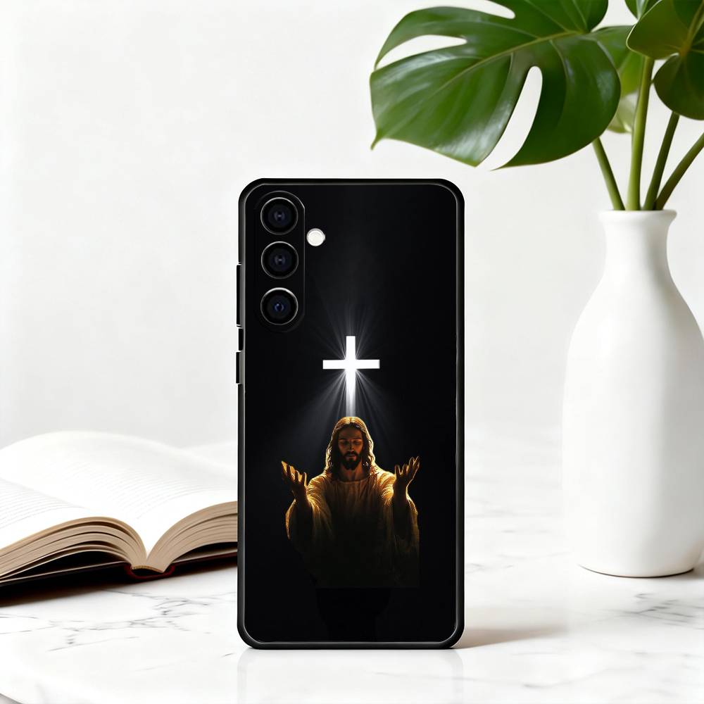 

Holy J-Jesus C-Christ JC Phone Case For Samsung Galaxy A73,A72,A71,A70,A53,A52,A51,Soft Silicone Black Cover Samsung a21s