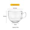 Changaosen Cute Large Capacity Glass Mug Set