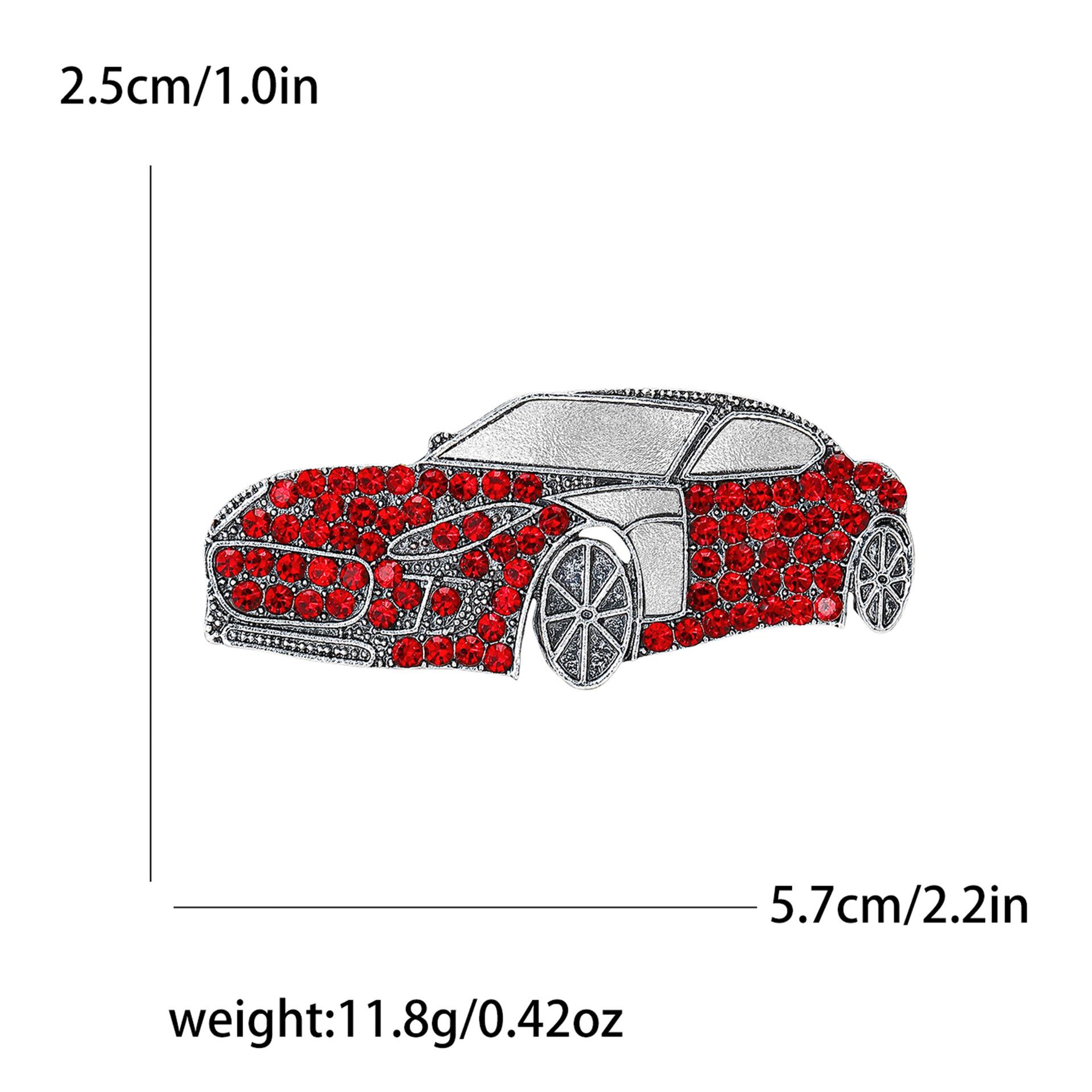 

Ретро персоналізований сплав зі стразами автомобільна брошка креативний тренд чоловічий і жіночий костюм кардиган корсаж ювелірна шпилька