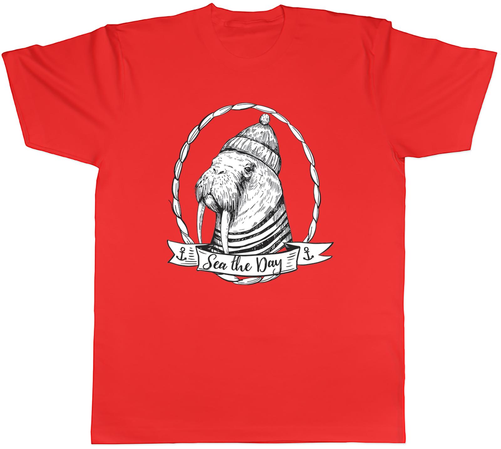 Funny Walrus Unisexs TShirt Sea the Day Blubber Tee Gift S