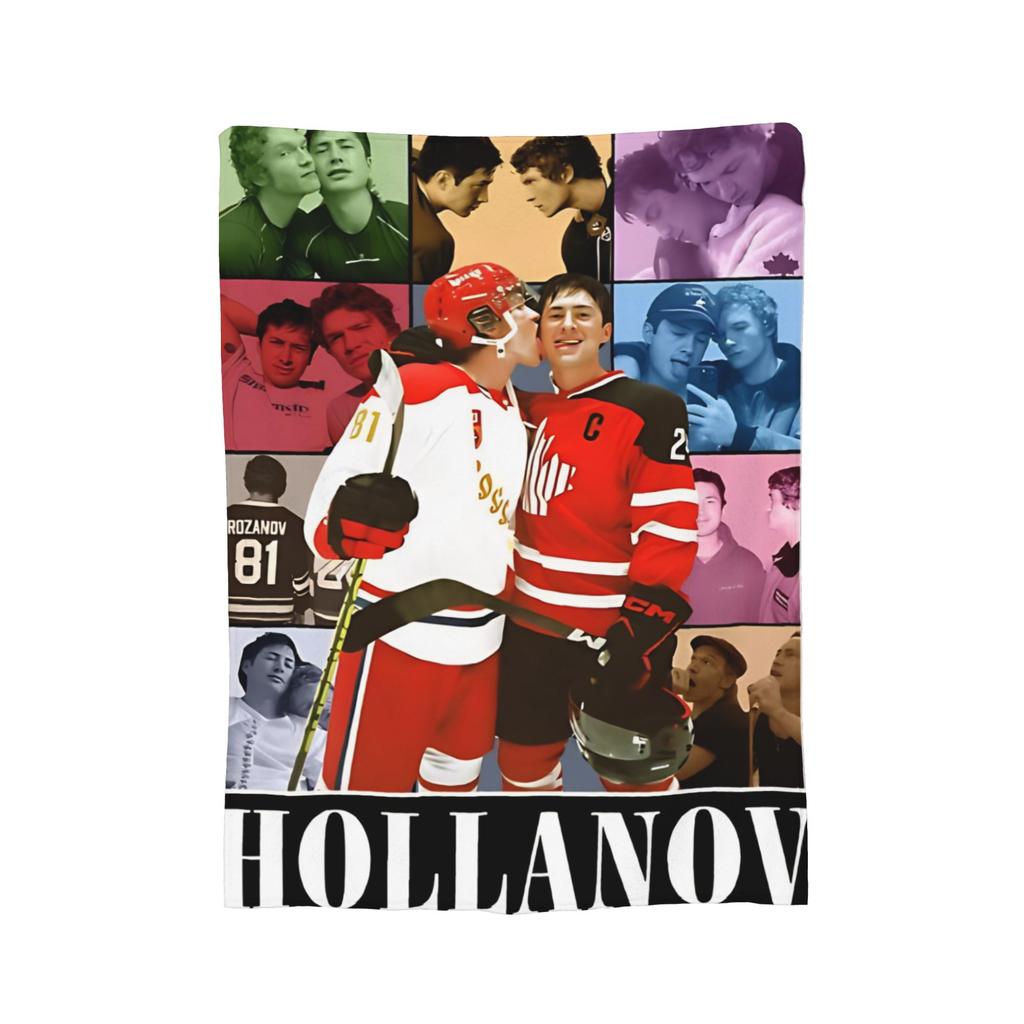 Comfortable Heated Rivalry Hollanov Sports Drama Shane Hollander Ilya Rozanov Blanket Blanket Throw Warm Flannel for Travel