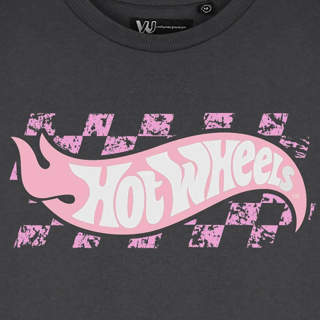 Hot Wheels Womens/Ladies Pastel Logo Crop T-Shirt