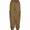 Pantalon De Survêtement Cargo En Twill Pour Femme - Urban Classics - Taille Haute - Olive - Marron
