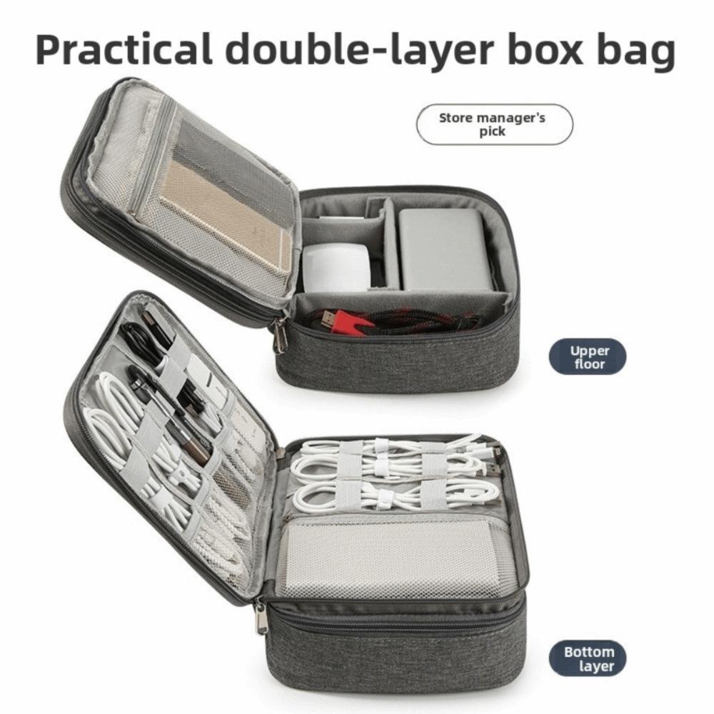 Dust-proof Digital Storage Bag Zipper Digital Accessories Bag Charger Storage Bag  Travel