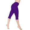 Womens Low Waist Yoga 34 Capri Pants Fitness Sports Gym Basic Leggings Shorts