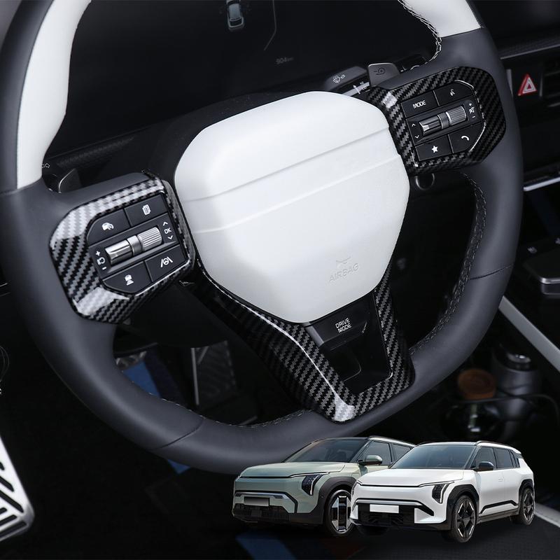 1/3PCS Car Interior Accessories Auto Steering Wheel Cover Decorative Strip ABS Material For KIA EV3/K4 2024 2025 2026 LHD RHD