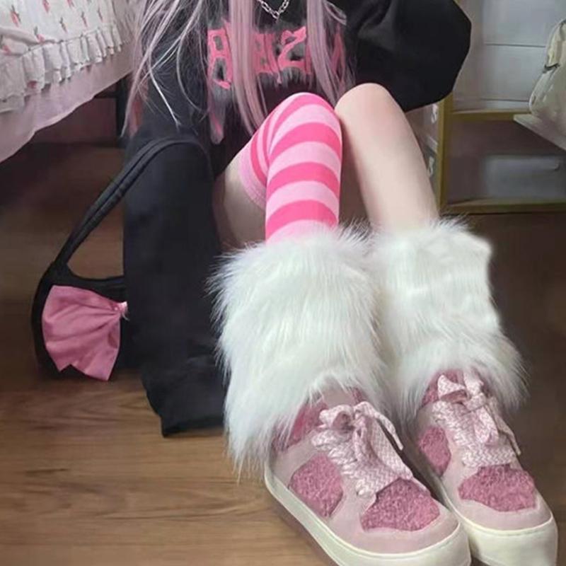 Women's Knitted Winter Warm Leg Warmers Long Socks Boot Cuffs Topper Legging Pads Knee Brace Pads Calf Warmers Sleeves