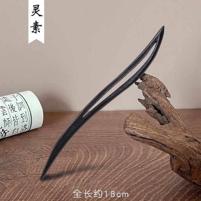 Nowa Moda Damska Prosta Czarna Drewniana Wsuwka do Włosów Dorosła Słodka Wsuwka Damskie Akcesoria do Włosów Nakrycie Głowy