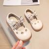 2025 Spring and Autumn New Girls' Shoes Small Leather Shoes Princess Wind Soft Sole Middle Children's Kindergarten Baby Shoes Girls
