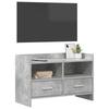 TV Stand 71.5 x 33 x 47 cm Concrete Grey Particleboard