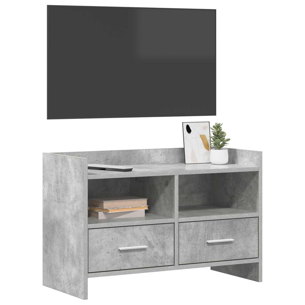 TV Stand 71.5 x 33 x 47 cm Concrete Grey Particleboard