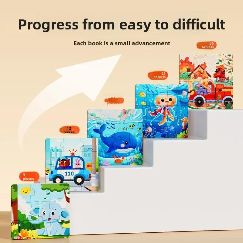 Dětské magnetické puzzle 3-6 let miminko vzdělávací hračky dětské Montessori miminko DIY hračky pro rané vzdělávání