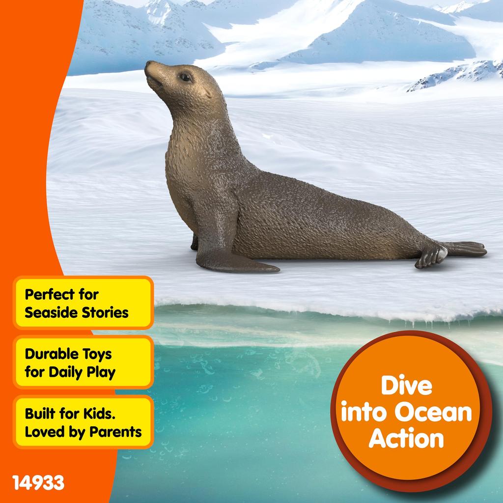 Schleich Wildlife Sea Lion Ages Realistic Animal Toy 14933 Figurine, 3+,
