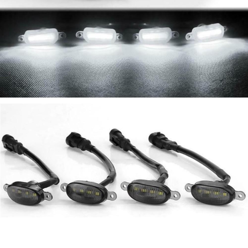 For Jeep Grand Cherokee 2003-2021 Front Grille LED Light Raptor Style Grill 4Pcs