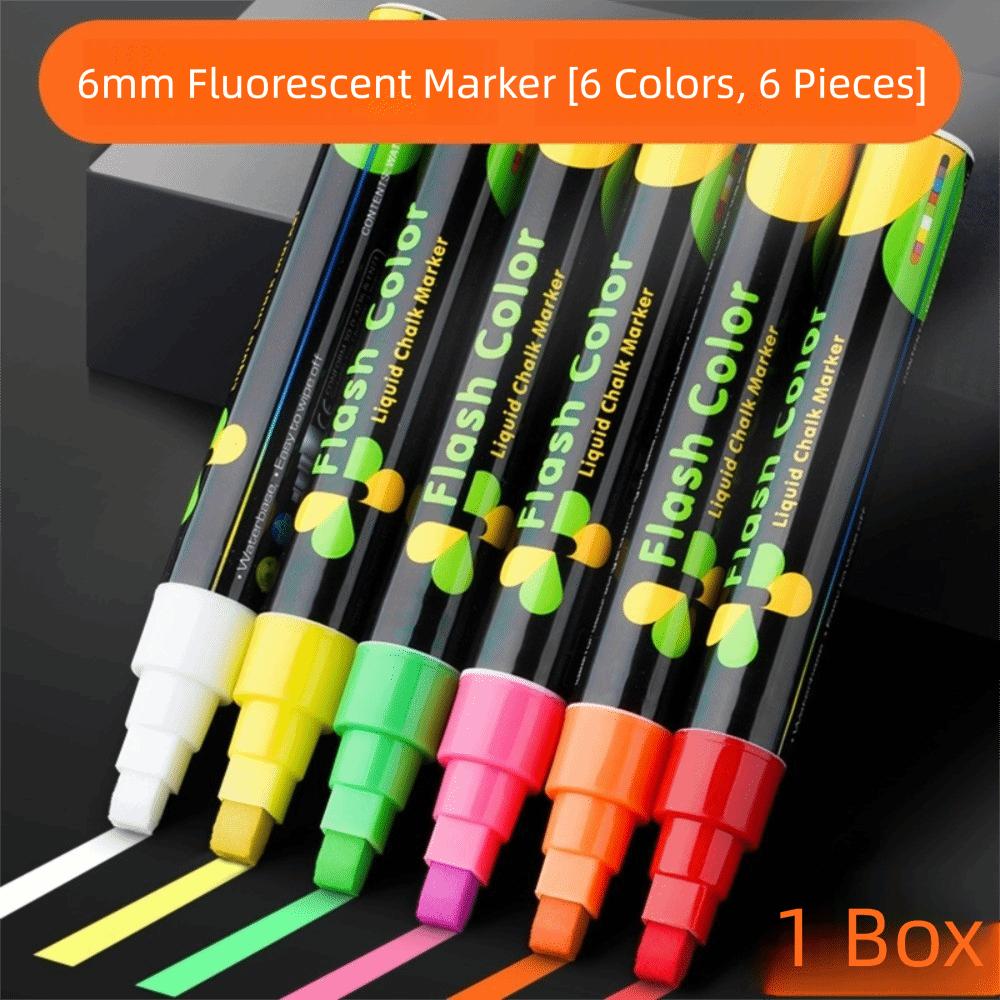 

Водные специальные маркеры для билбордов для граффити на белой доске, светодиодной рекламы, классной доски 6MM 6PCS