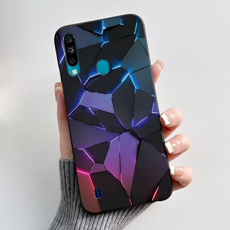 Hülle für ZTE Blade A7 (2020) Handyhülle Mattschwarz Luxus Drache Niedlich Cool Jungen Mädchen Weiches Silikon TPU Schutz-Rückseite
