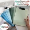 5 Peças de Pranchetas com Gradiente Vibrante A4 - Tábuas de Escrita Duráveis com Clip de Argola Metálico Seguro - Perfeito para Professor