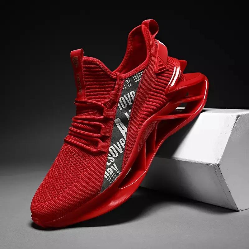 Mode Herren Blade Schuhe Atmungsaktives Mesh Freizeitsportschuhe Trendige Outdoor-Sneaker Laufschuhe