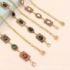 Mary Waist Chain Accessories Dress Gold Silver Metal Oval Carved Chain Rhinestone Belt Women's Multi-hoop Design