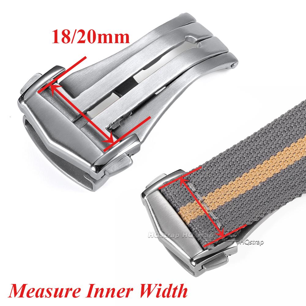 18mm 20mm Stainless Steel Watch Buckle Deployment Clasp Accessories Replacement Buckle for Omega Leather Nylon Watch Strap Clasp
