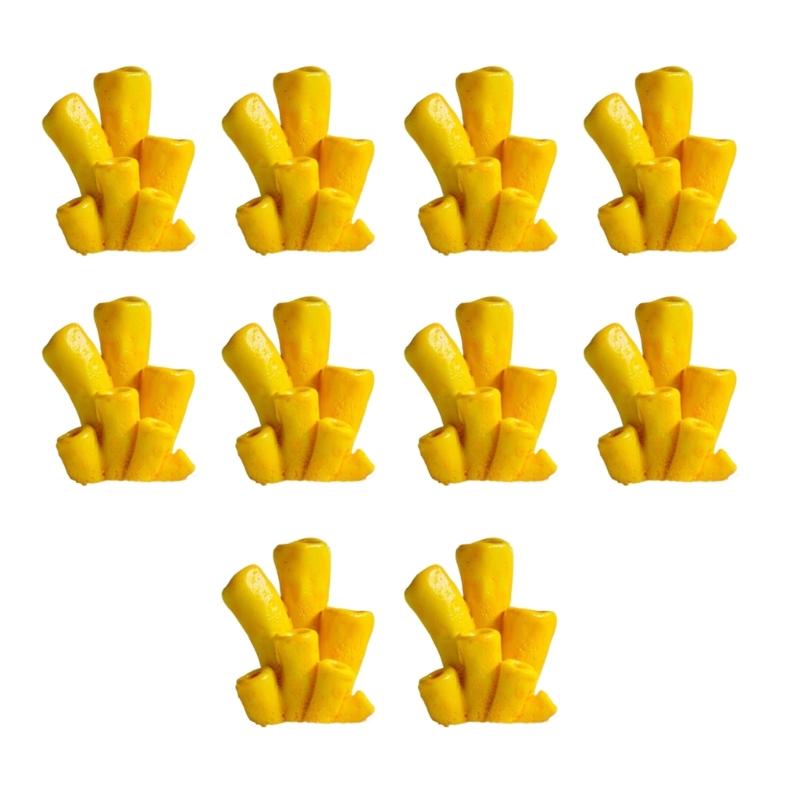 10pcs Colorful Artificial Corals Reef Decoration Simulation Corals Landscape for Bettas Fish Tanks Lovely Styles