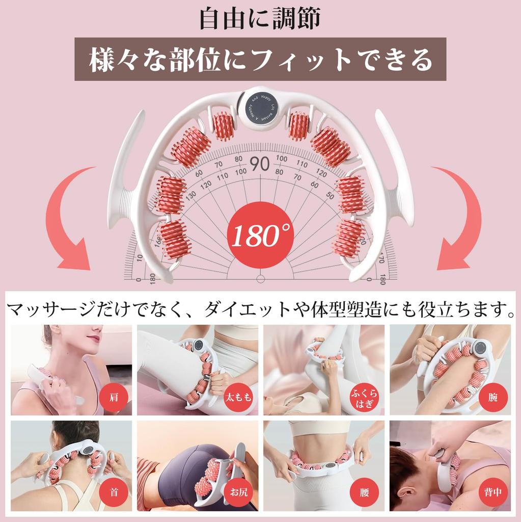 Massage Fascia Roller Ring Detachable Multifunctional Opening and Fascia Calf and Foot Foam Cellulite Full Body Yoga Indoor Exercise L-Tou Roller,