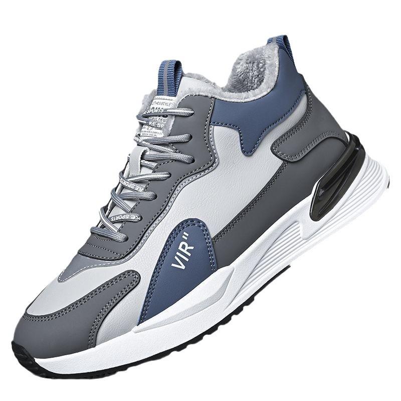 Adidași de iarnă pentru bărbați, la modă, ușori, cu bumbac plus catifea, pantofi pentru bărbați, adidași casual confortabili și calduroși