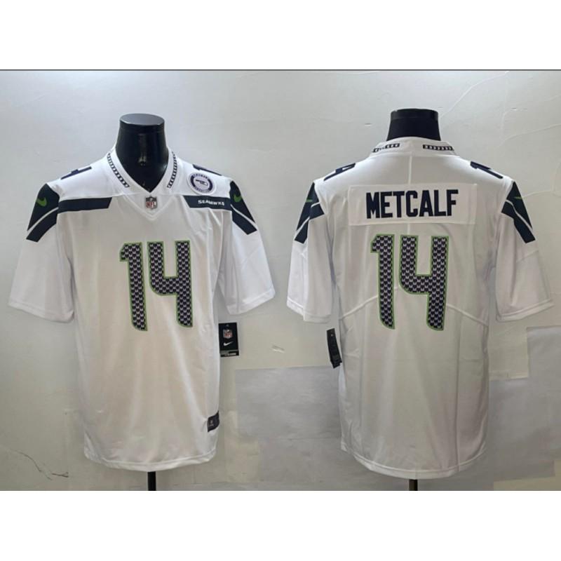 Mens Seattle Seahawks NFL Football Jersey Hoodie - Kupp 14 Darnold 2 Howell 10 Loose Fit Embroidered 2025