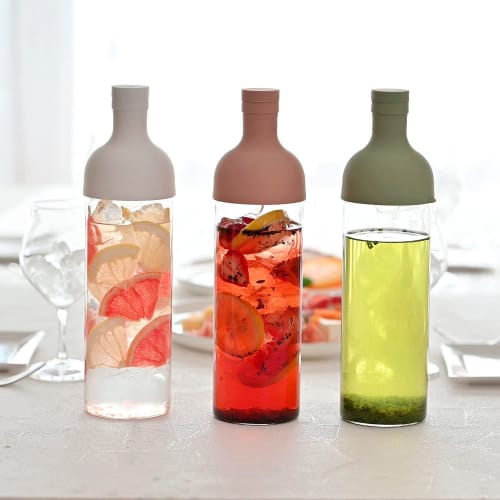 Sticlă cu filtru HARIO Capacitate practică 750 ml Verde fumuriu Fabricat în Japonia Cadou FIB-75-SG