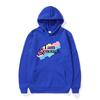 Unisex 'I Am Kenough' Rainbow Print Loose Hooded Sweatshirt - Black