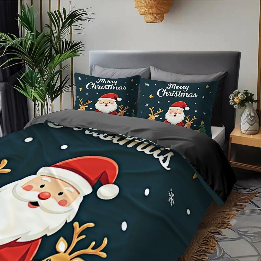 Christmas Theme Fawn Duvet Cover Bedding BoyGirl Bedroom Decoration Children-Gift Single Double Large Duvet Cover