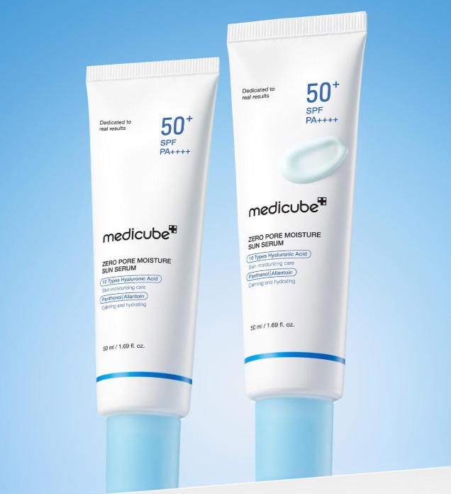 Medicube Zero Pore Hydrating Sun Serum 50ml SPF Protection & Sebum Care