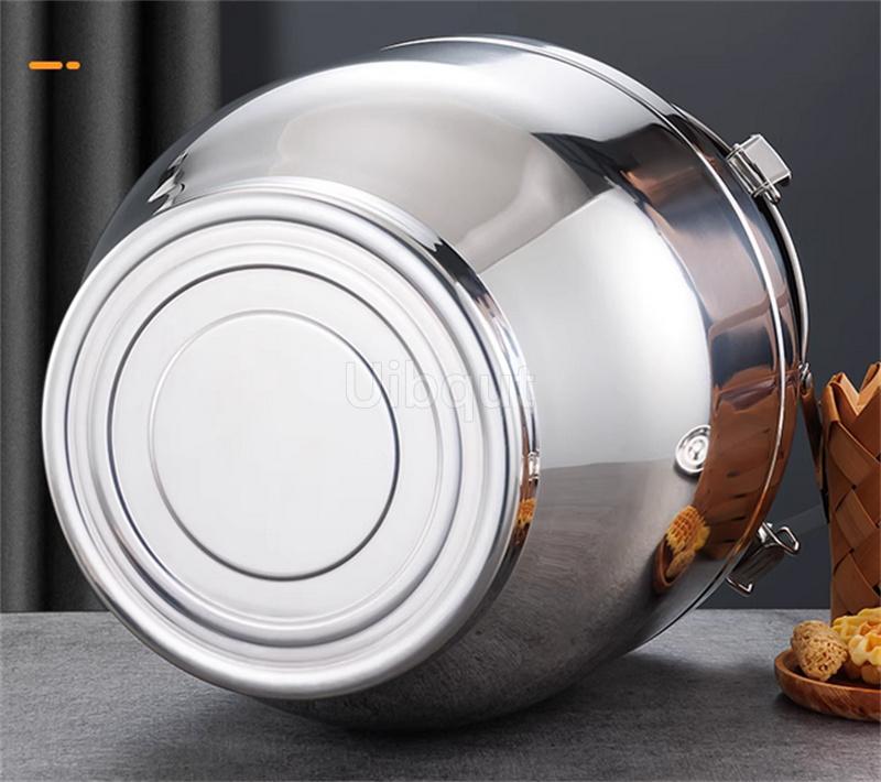 Stainless Steel Sealed Tank Large Capacity Rice Oil Wine Barrel Tea Can Milk Bucket Edible Oil Barrel Wine Jar Sealed Tank