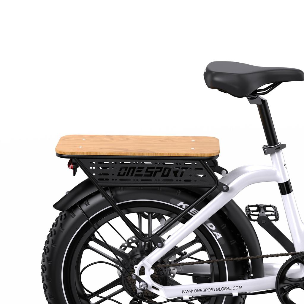 ONESPORT OT08 Is a 20-inch Fat Tire City Electric Bicycle. It Is Equipped with a 48V 500W Motor and Has a Maximum Range of Up To 90 Kilometers.