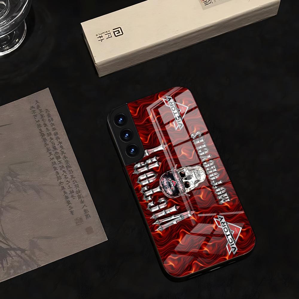 VICTORY MOTORCYCLES USA Phone Case 2025 Glass Hot For Samsung S 25 24 Ultra Plus 23 22 21 20 A 34 54 53 Water Proof Note20 M 54
