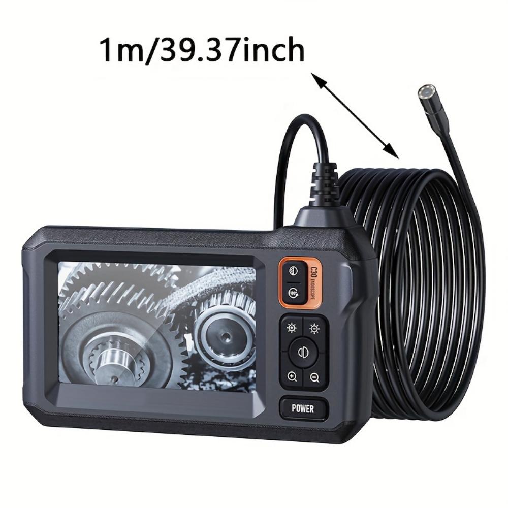 Industrial Endoscope with Lamp, 8mm Endoscopy Camera 4.3-inch LCD Screen, Suitable for Automotive Pipes, Sewers, Walls, Drains, Home Decoration Tools