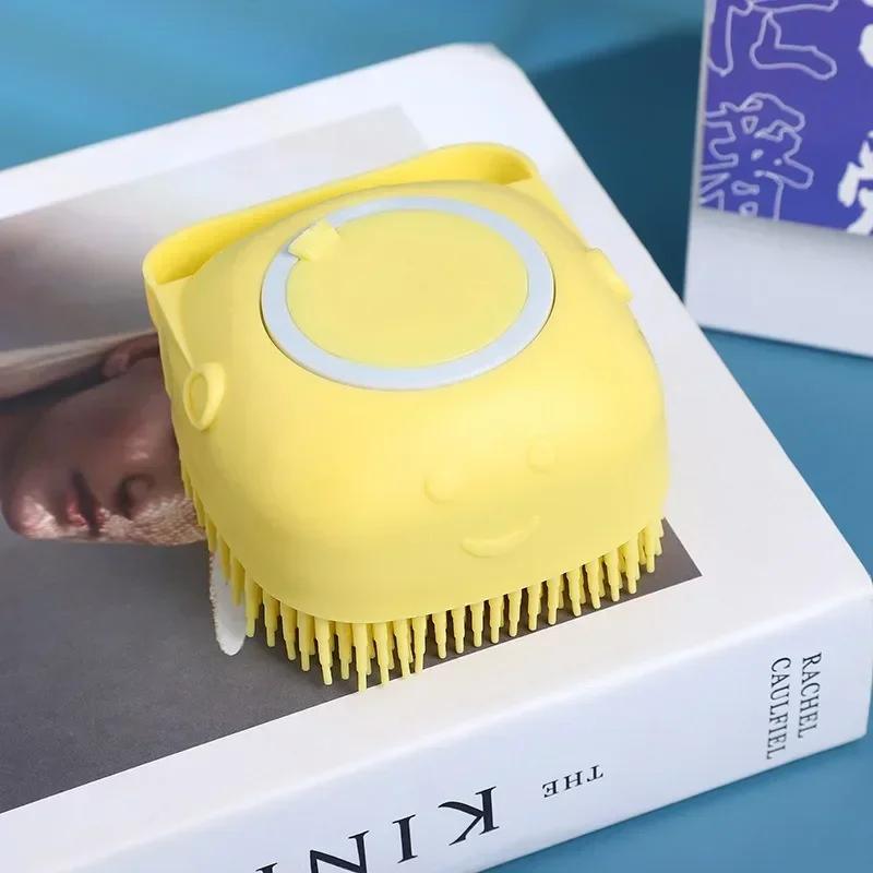 Silica Gel Dog Paws Cleaner Grooming Bathroom Puppy Sprayer Bathtub for Dogs Soft Pet Accessories Brush Safety Multifunction