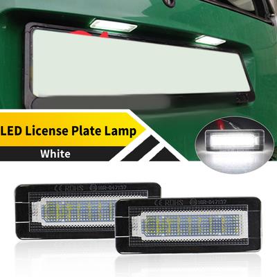 2Pcs Error Free LED License Plate Light For Mercedes-Benz Smart Fortwo Cabriolet W453 2015-up Smart Fortwo Coupe W450 2004-2007