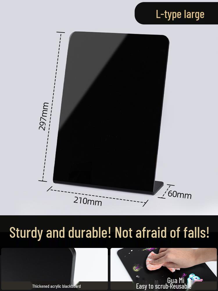 Mini Luminous Blackboard Display: Fluorescent Handwritten Sign Board for Night Stalls 15x10 cm
