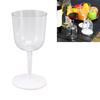 Portable Collapsible Wine Glass Shatterproof Clear Detachable Plastic Wine Glasses for Outdoor Camping Travel