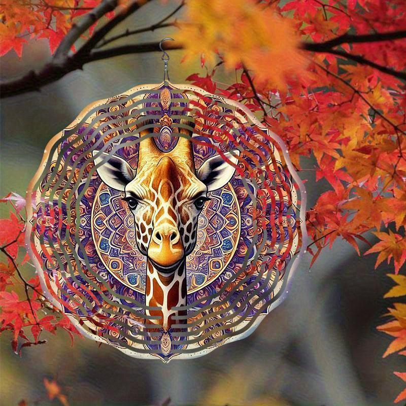 Balkon Bahçe Dekoru için 360 Derece Kancalı 10 İnç Asılı Rüzgar Gülü İlkbahar Yaz Dış Mekan Süsü