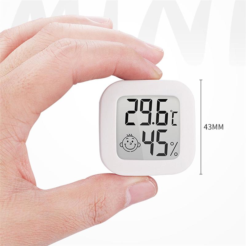 Lcd Electronic Digital Temperature Humidity Meter Thermometer Indoor Clock