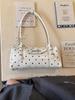 Women's 2026 Polka Dot PU One-Shoulder Crossbody Bag - Stylish & Simple Medium Size Handbag