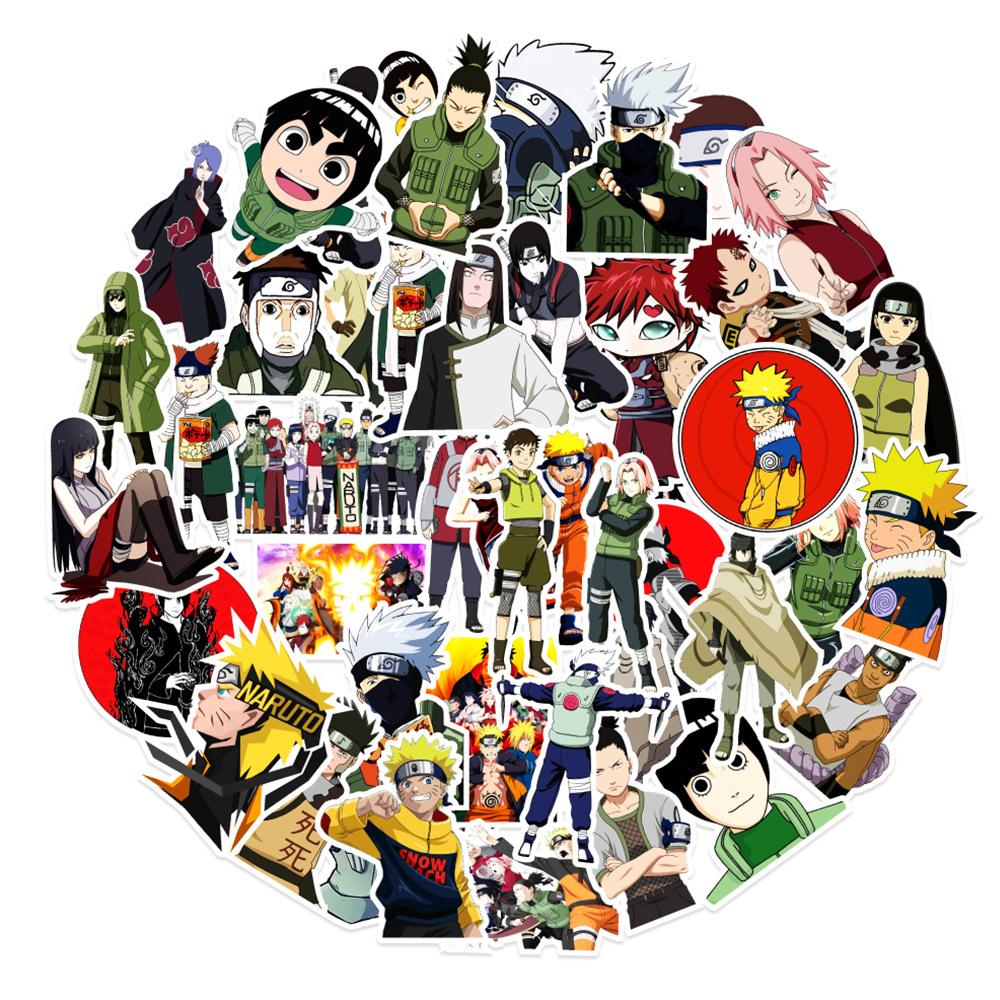 50 Naruto Graffiti Stickers Car Luggage Skateboard Computer Decorative Stickers Waterproof