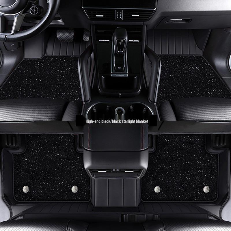 Full Coverage Star-Themed Leather Floor Mats for XPeng P7, G3, G6, G9, X9, MO3, and P5 Models.
