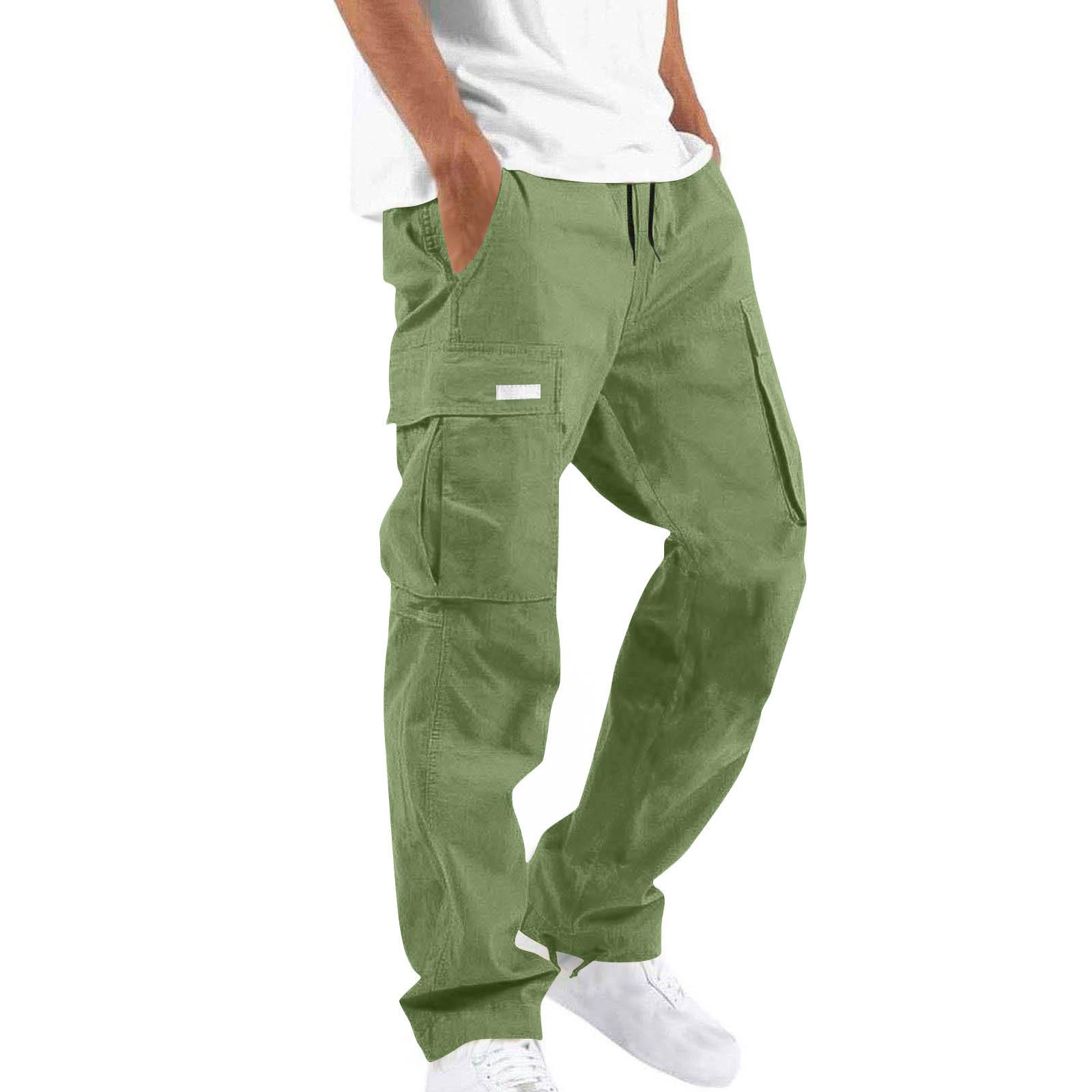 

Мужские комбинезоны, повседневные брюки с несколькими карманами и завязками, походные брюки XXL