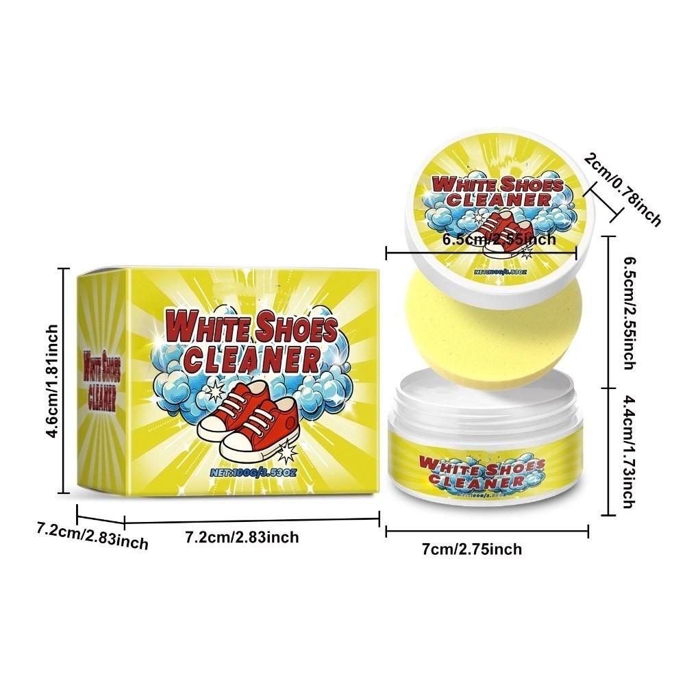 Multifunctional White Shoes Cleaner Mild Ingredients with Sponge Sneaker Cleaner Just Wipe Clean No Need To Wash
